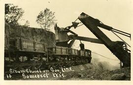 Steam shovel on Soo Line, Somerset, Wisconsin