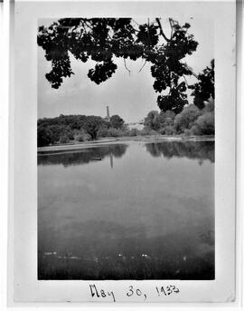 Dam on the Kinnickinnic River in River Falls, May 30, 1933