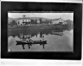 Plum City: Views, Hunn house on left, 1886