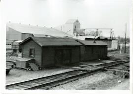 Prescott: railroads and depots, equipment storage buildings, undated