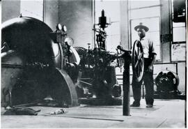 St. Croix County: Hudson Township, Burkhardt, utilities, power house, interior, undated