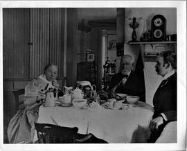 River Falls: churches, Congregational, Reverend William Gill with family, undated