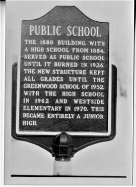 River Falls: Schools, public, old high school, undated