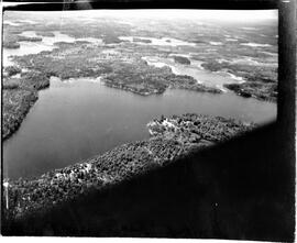 Burnett County: Views, lakes, Danbury WIS, circa 1940