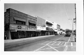 Businesses on West side of Main Street looking North in River Falls, undated