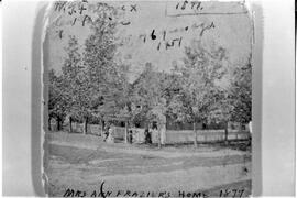 Frazier home at 2nd (Second) and Pine in River Falls, 1877