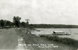 Scene on Half Moon Lake, Milltown, Wisconsin