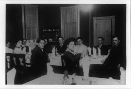 Dining room, Walvern Hotel in River Falls, circa 1875