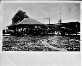 Hudson: railroads, depot, circa 1908