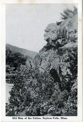 Souvenir postcards from the Dalles area of the St. Croix River near St. Croix Falls, Wisconsin, a...