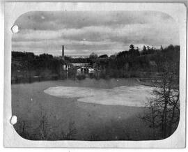 Junction Bridge at Falls over Kinnickinnic, March 9, 1905