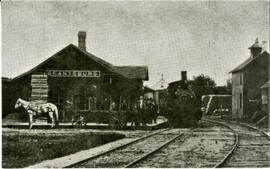 Grantsburg railroad depot, undated, circa 1890
