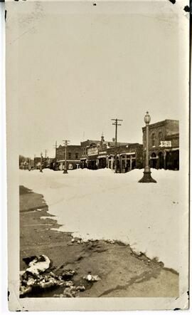 Snow on Main Street in River Falls, undated