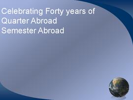 40th Anniversary Presentation, 2003