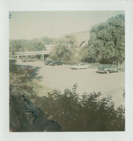 View of the parking lot at Heritage Park.