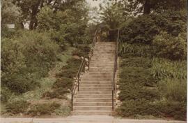Stairway at Heritage park, May 1982.